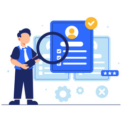 Professional Recruitment Process Showcasing Candidate Evaluation with Modern Business Approach