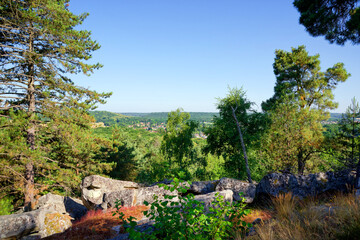 Hillside of the Essonne valley near Huison-Longueville village