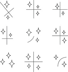 Set of black vector arrow icons with airplane and travel symbols for design and illustration