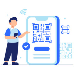 Person showing QR code on smartphone to highlight seamless access and interaction in mobile technology
