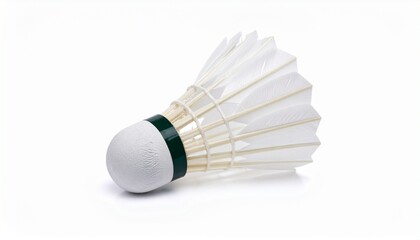badminton shuttlecock isolated on white