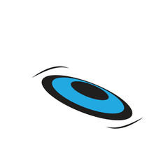 frisbee logo icon illustration flat