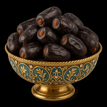Premium Iranian Mazafati Dates in Elegant Dish