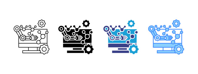 Biomechanical Multipel Icon Set.