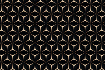 Geometric seamless pattern with gold and colorful elements. Luxury background. Ornamental wallpaper detail of mosaic. Art Deco invitation greeting Design. Vector illustration.