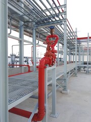 Fire extinguishing water gun, Fire hose, Red pipe, Water pipe