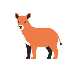 A charming illustration of a deer showcasing minimalist design 