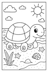 Fun and Easy Coloring Page for Kids