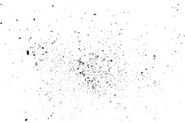 Vector black color ink splatter grunge texture abstract background