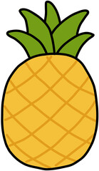 vector illustration of pineapple