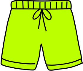 green swimming pants