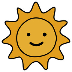 sun cartoon character