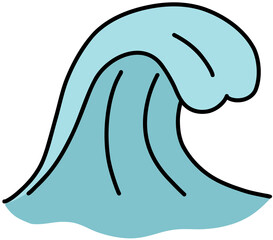 vector illustration of a wave