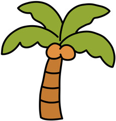 vector illustration of a palm tree