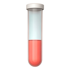 test tube isolated on white