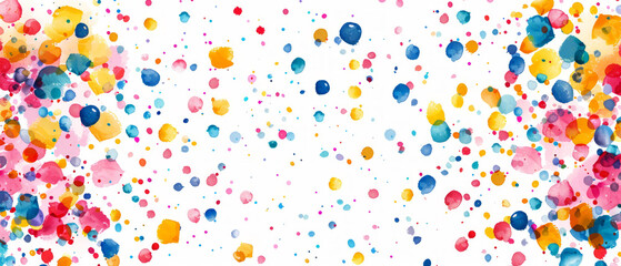 Bright colored spots on white background. Background for creative projects and interior design.