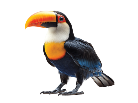 Toucan isolated on transparent background png - Powered by Adobe