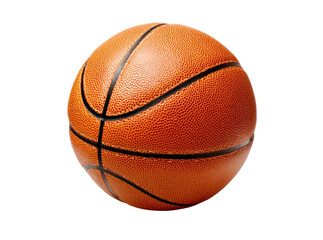 Fototapeta premium Classic orange basketball isolated on black background, Isolated On Transparent Background