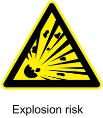 Explosion Risk Hazard Warning Sign