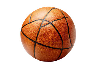 Fototapeta premium Classic orange basketball isolated on black background, Isolated On Transparent Background