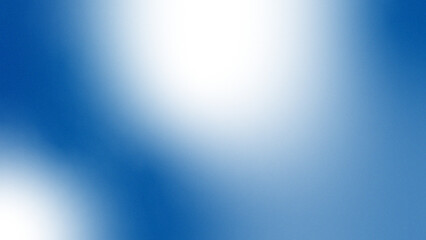 Blue dark navy sky white abstract background. Color gradient ombre blend. Smooth transition. Bright light glow shimmer metallic soft blur. Noise grain texture mesh. Cloudy dreamy digital effect