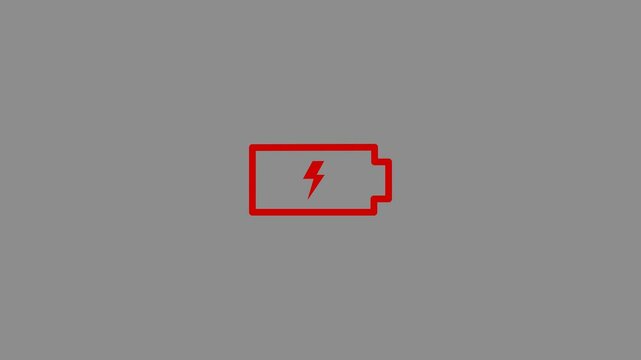バッテリーの充電がなくなる背景素材 赤黒 3パターン 中透過 横