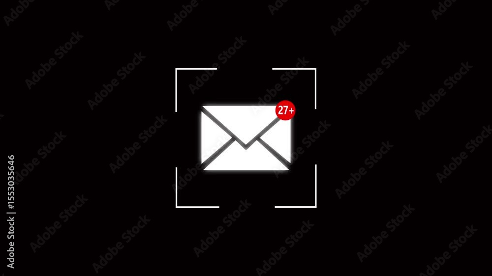 Poster email with notification alert, direct selling project in customer list business for email and email 
