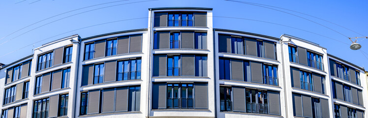 typical apartment house in austria