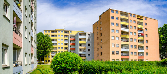 typical apartment house in austria