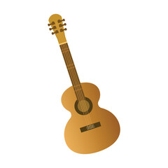 Fototapeta premium An isolated classical guitar on a white background