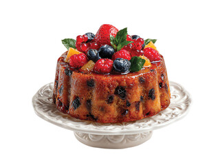  fruit cake isolated on transparent background png