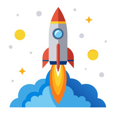 rocket in space