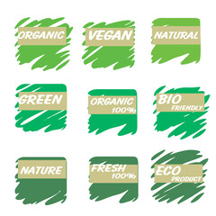 set of eco labels