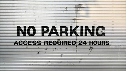 No Parking Advise Gate