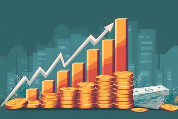 Financial Growth and Investment Illustration.