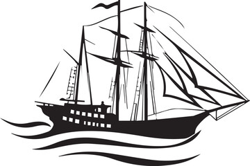 Ship Silhouette Set – Cruise, Cargo & Marine Vessels Vector Collection