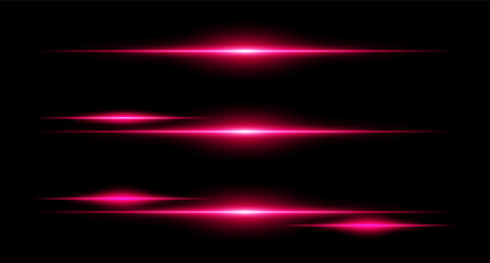 Horizontal glowing beams in layered layout with smooth edges and intensity gradients, ideal for interface design or sci-fi visuals.