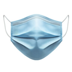 Blue Face Mask Protective Medical Safety Surgical Virus Prevention Flu on transparent background