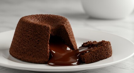 Indulge in the Decadent Richness of this Molten Chocolate Cake