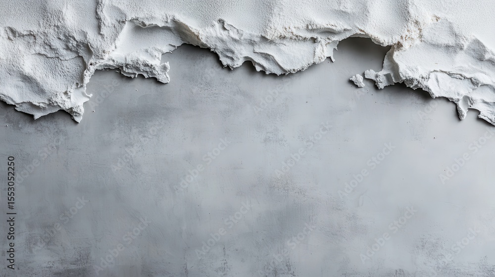 Poster this image features a distressed wall with textured peeling paint that provides a striking contrast 