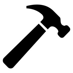 Icono silueta de martillo de carpintero 