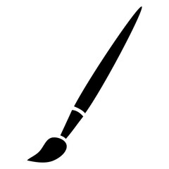 Icono silueta de pincel