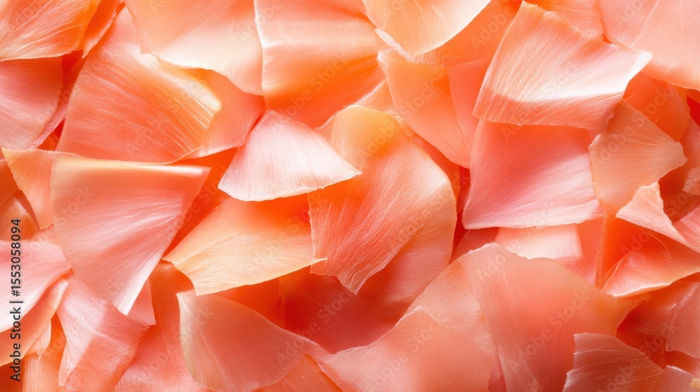 Poster an abstract image of delicate pink petals creating a soft and inviting background, suitable for invo