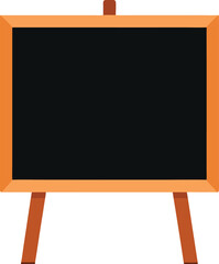 Blank Blackboard on Easel  Perfect for Education, Message, or Presentation