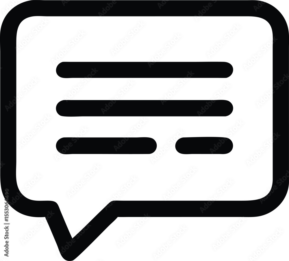 Poster minimalist vector icon representing feedback or communication process