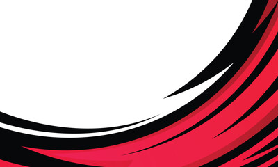 Abstract red curved lines modern background for car wrap sticker