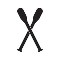 flat icon vector illustration of paddle