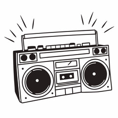 retro radio cassette