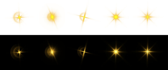 Galaxy flash PNG reveals starlight in the glowing star. Yellow beam sparkles over night explosion with PNG transparent magic, while background shine decorates the space star effect with star glow.