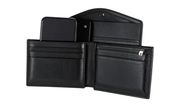 Men's purse isolated on transparent background. Png